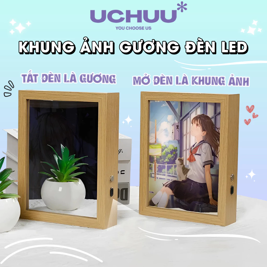 Khung ảnh gương LED