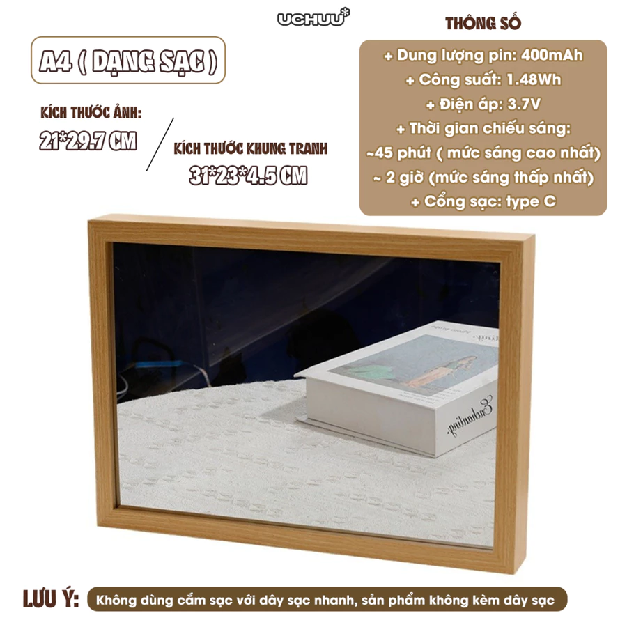 Khung ảnh gương LED