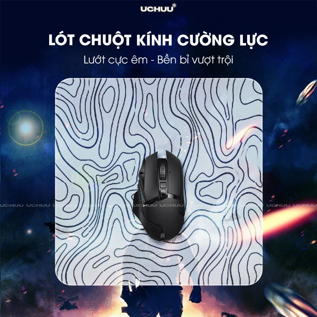 Lót Chuột Kính Cường Lực