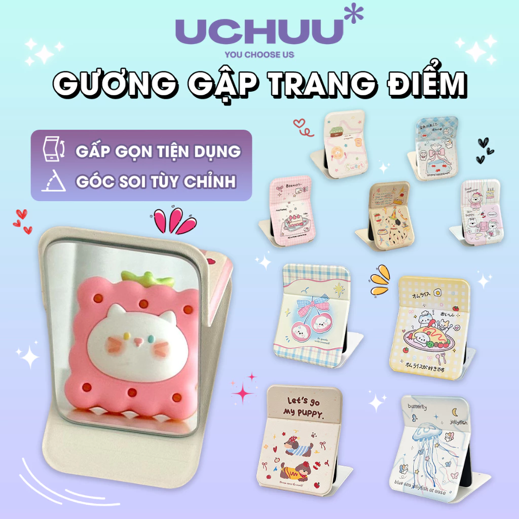 Gương Gập Trang Điểm