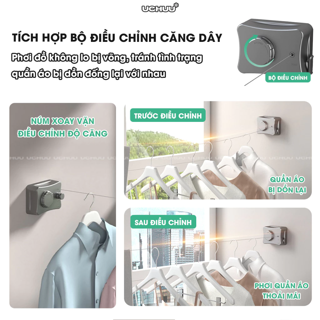 Dây Phơi Quần Áo Dây Rút