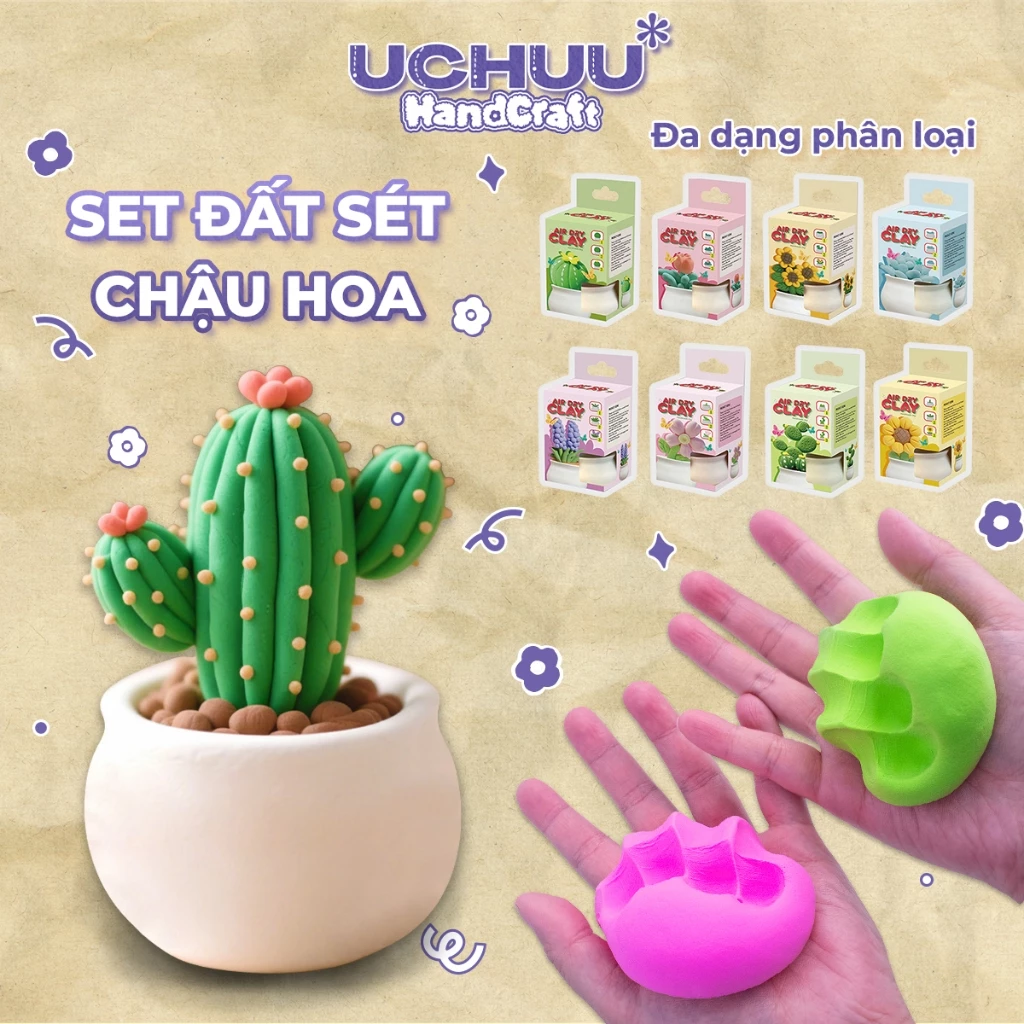 Kit Đất Sét Chậu Hoa