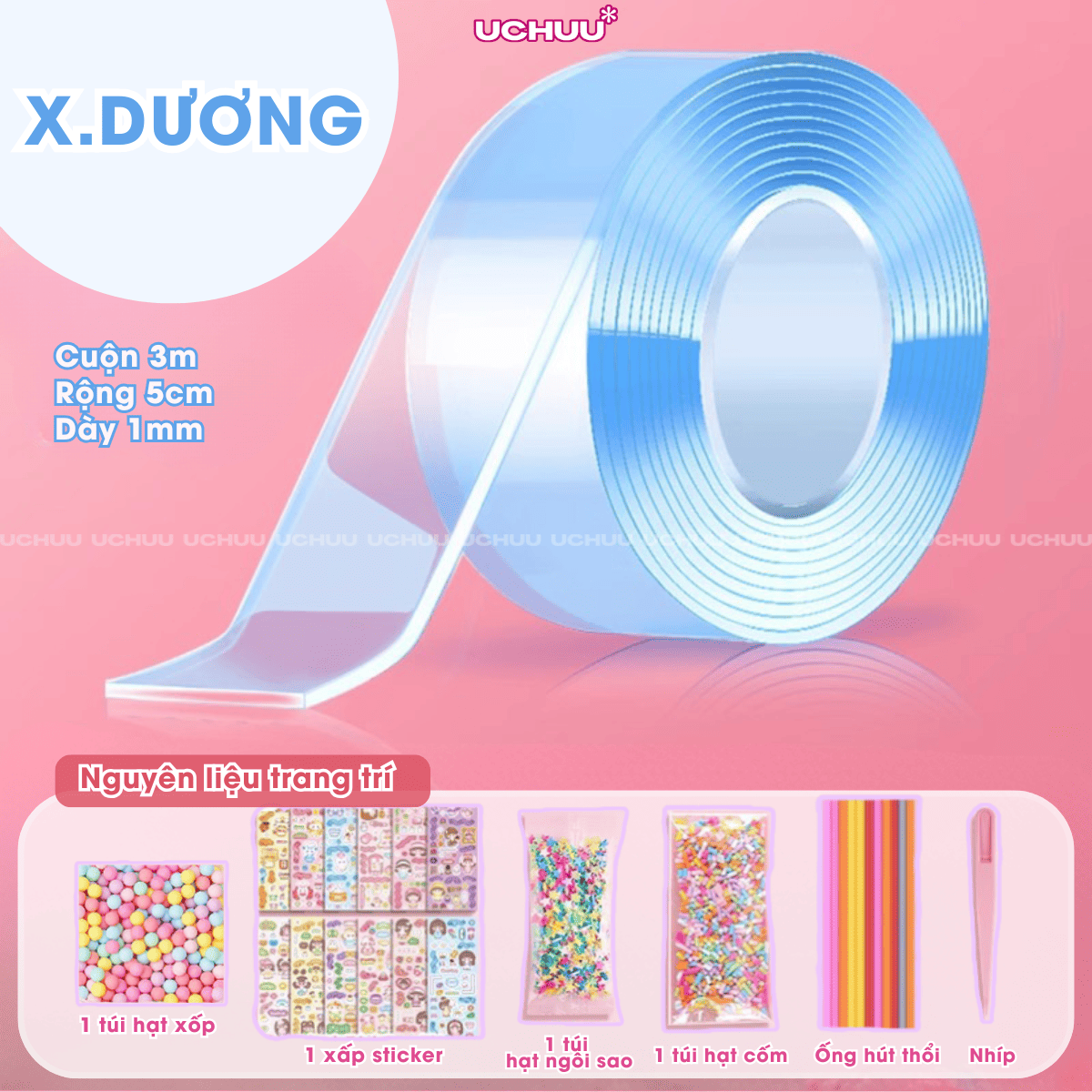 Bộ Băng Keo Nano Thổi Bong Bóng