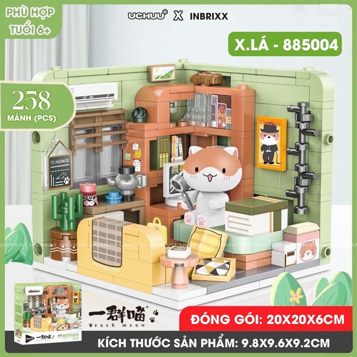 Bộ Lắp Ráp Mô Hình Nhà Mèo