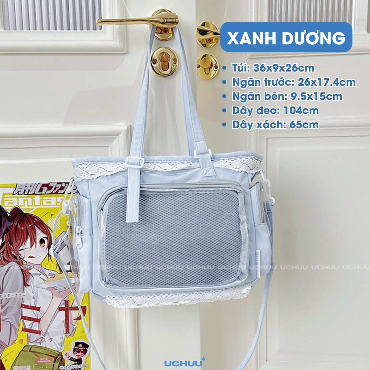 Túi Vải Viền Ren
