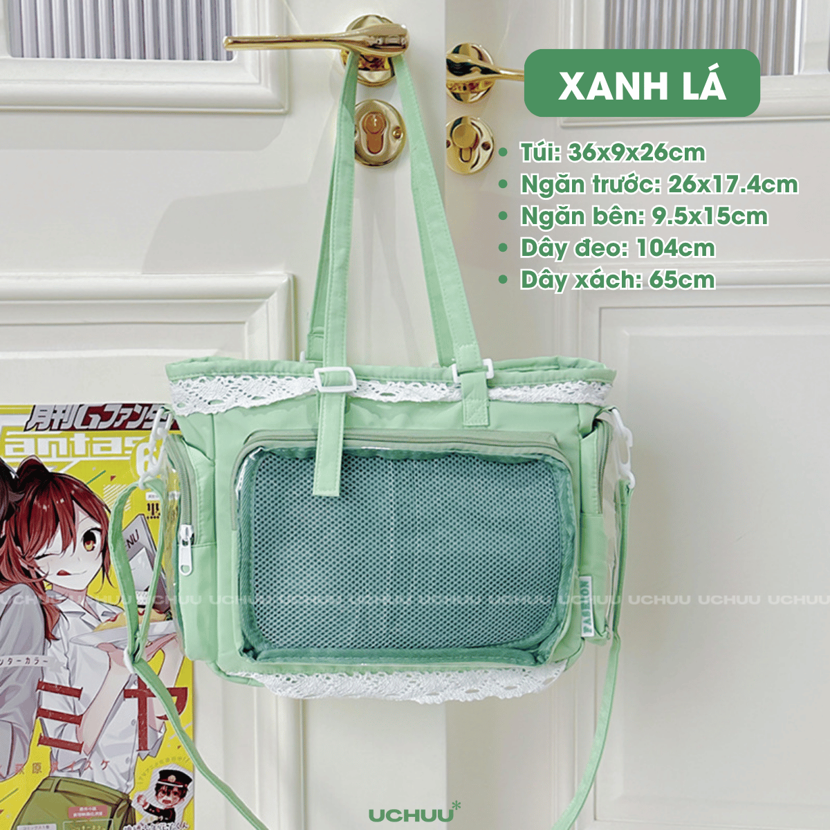 Túi Vải Viền Ren