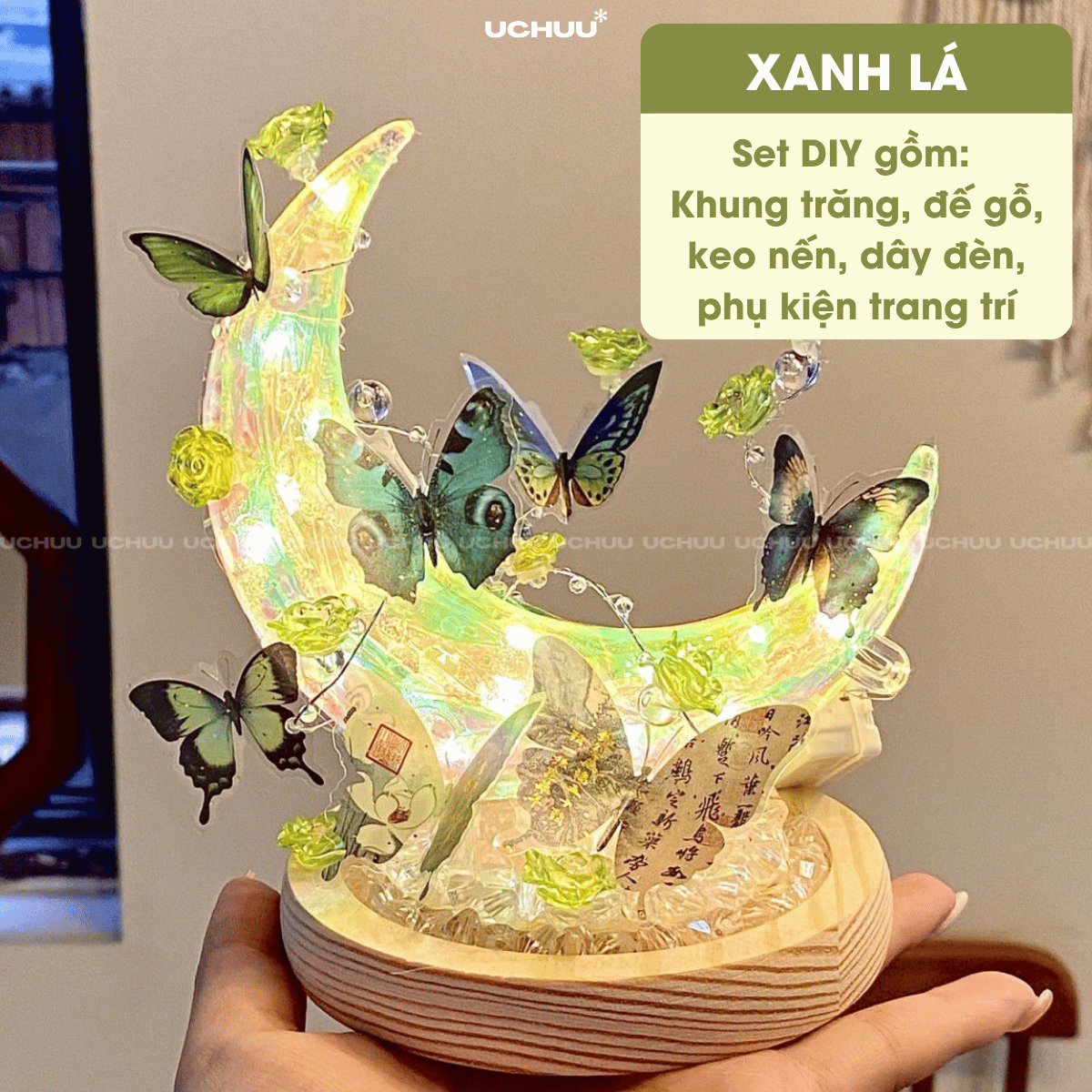 Đèn Trăng Bướm DIY