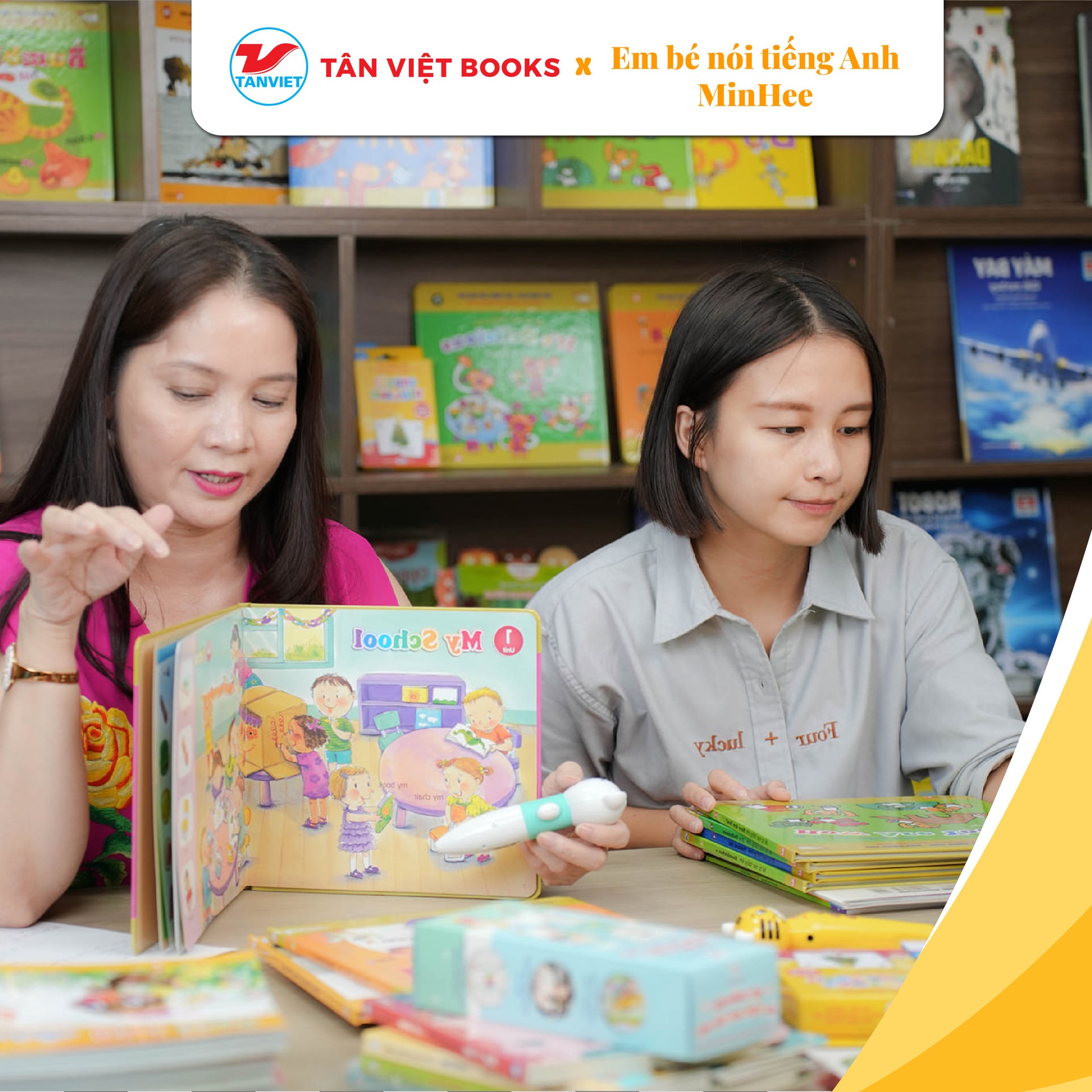 THÔNG BÁO: Phiên livestream của Tân Việt Books và Gia đình Em bé nói tiếng Anh MinHee