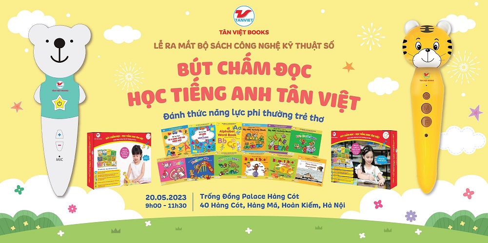 Ra mắt bộ sách công nghệ kỹ thuật số “Bút chấm đọc - Học tiếng Anh Tân Việt