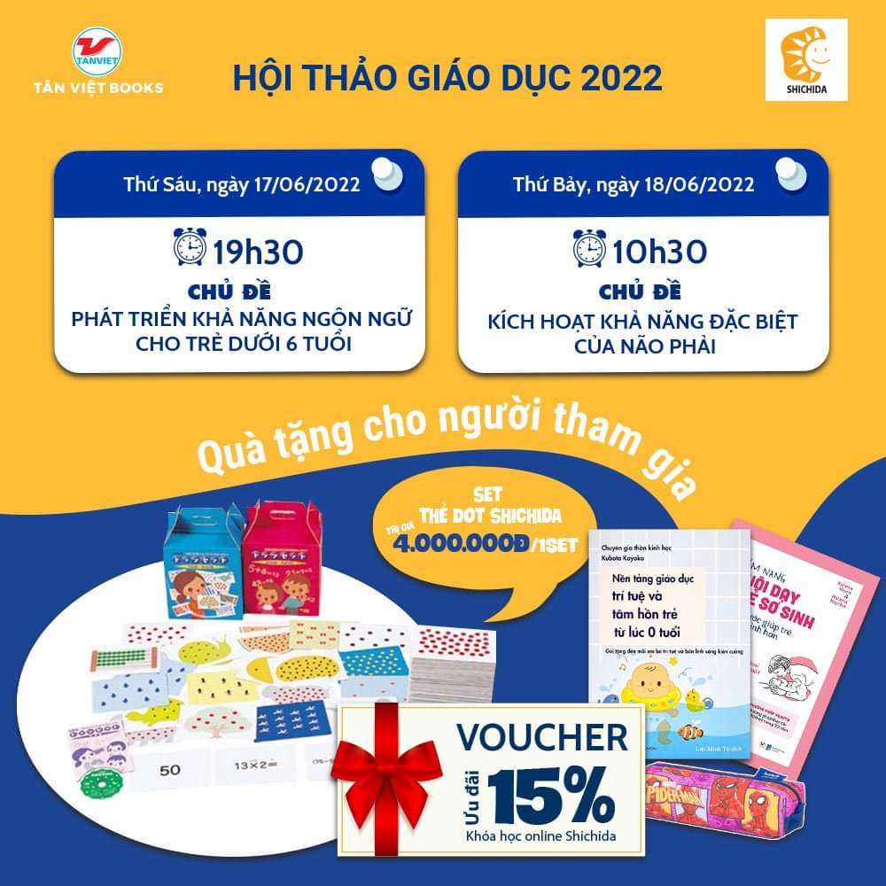 [ TÂN VIỆT BOOKS x SHICHIDA ] HỘI THẢO GIÁO DỤC 2022