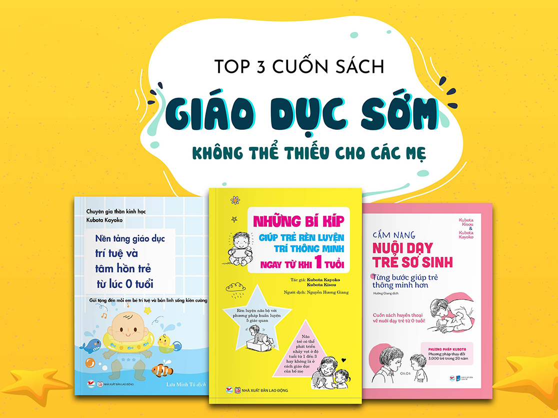 Bộ sách nuôi dạy con từ 0 tuổi của vợ chồng chuyên gia thần kinh học Kubota