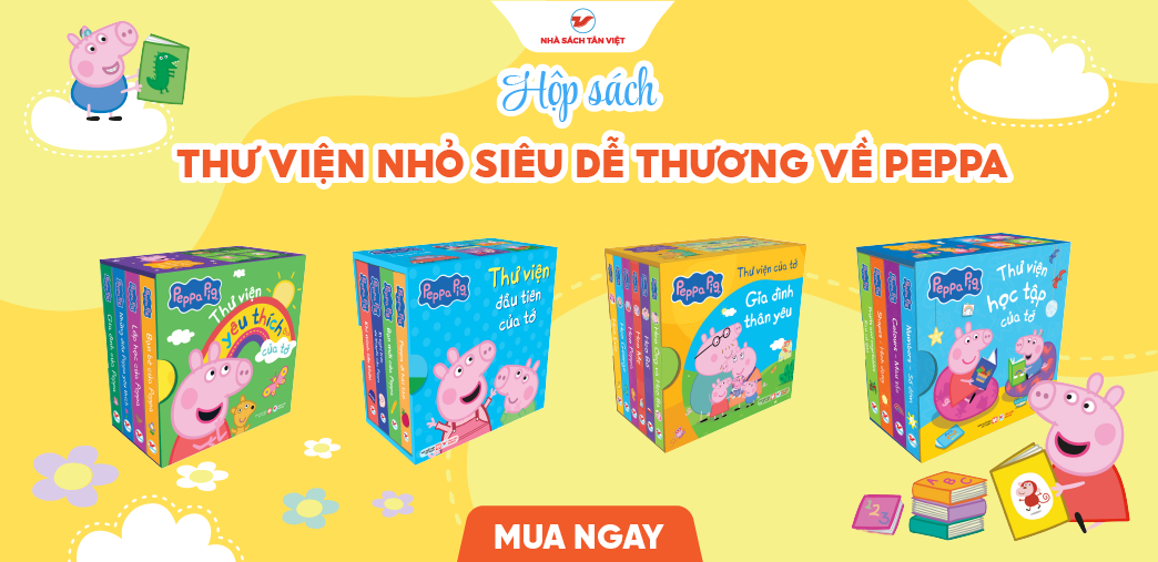 Thư viện nhỏ siêu dễ thương về Peppa
