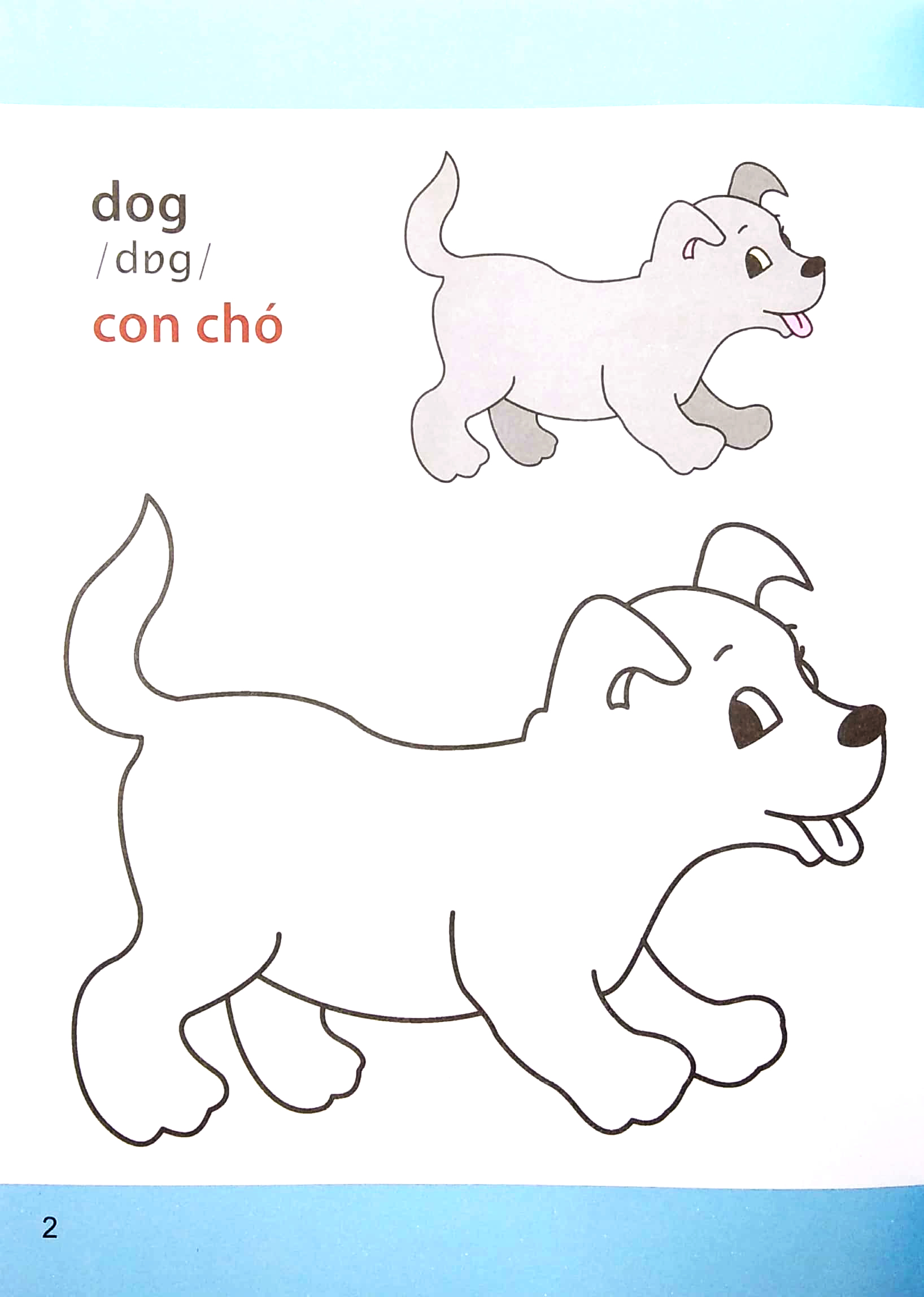 Vẽ Con Chó - Tranh Tô Màu Cho Bé