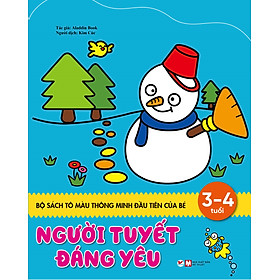 Sách Tô Màu Thông Minh Đầu Tiên Của Bé - Người Tuyết Đáng Yêu (3 - 4 Tuổi)  Tân Việt Books