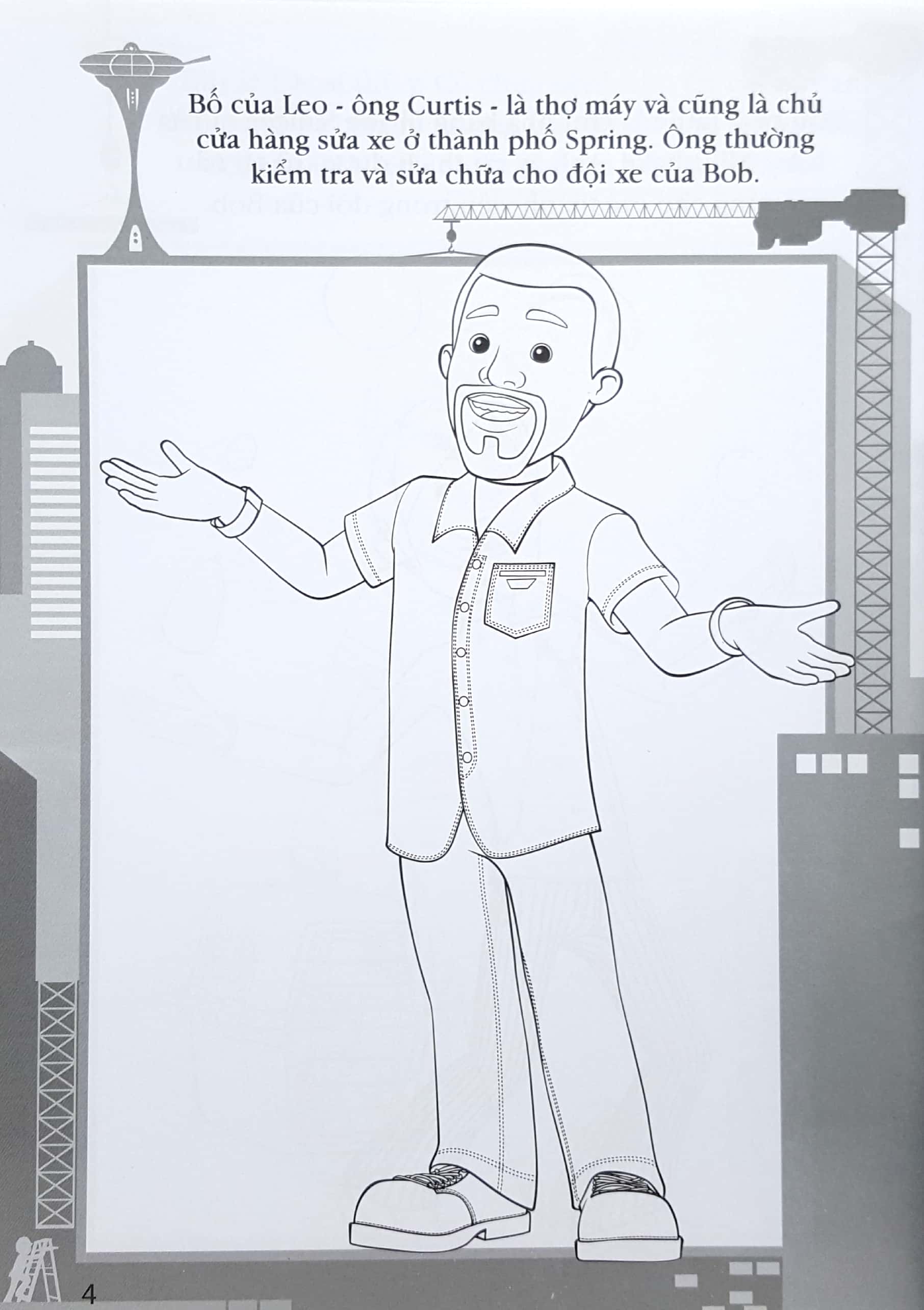 Tô Màu Thật Thú Vị - Chú Thợ Xây Bob Và Những Người Bạn - Tập 2 Tân Việt  Books Tô Màu Thật Thú Vị - Chú Thợ Xây Bob Và Những Người Bạn - Tập 2 Tân Việt  Books