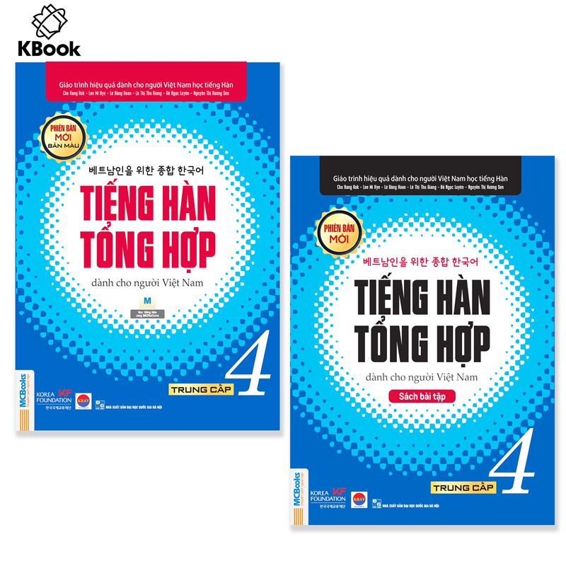 Combo Sách Tiếng hàn tổng hợp dành cho người Việt Nam - Trung cấp 4 (Bản màu)