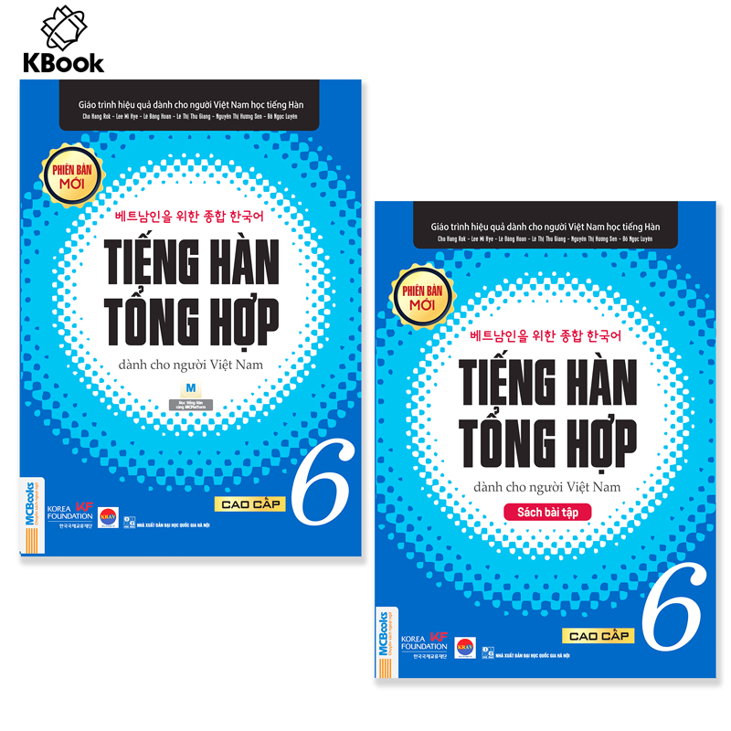 Combo Tiếng Hàn Tổng Hợp dành cho người Việt Nam Cao cấp 6 (Bản đen trắng)