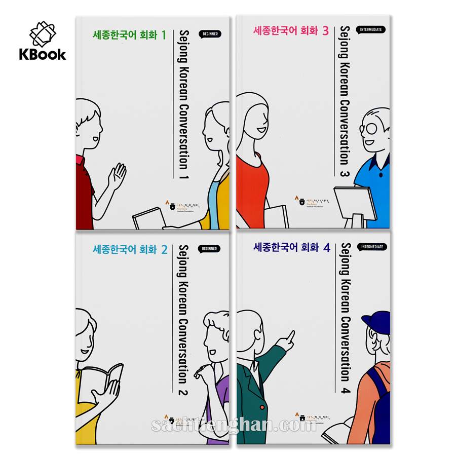 [Sách màu] Combo Giáo trình Sejong Conversation