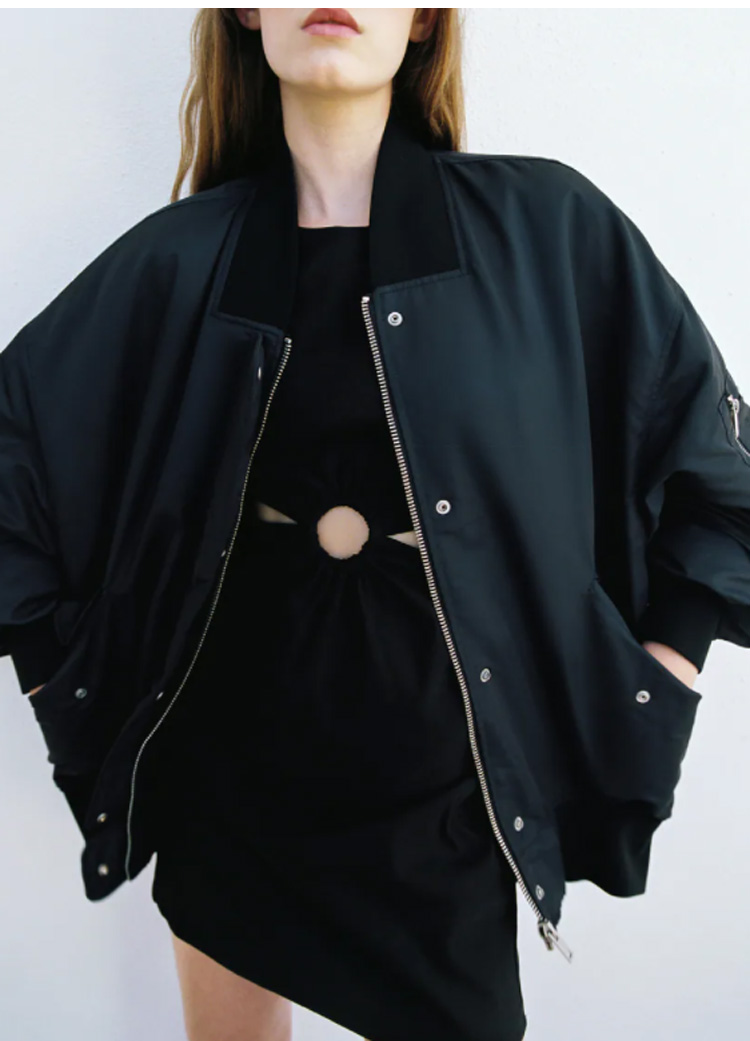 Áo Khoác Bomber Zara Nữ Chần Bông Water Repellent Màu Xanh - 4341/721