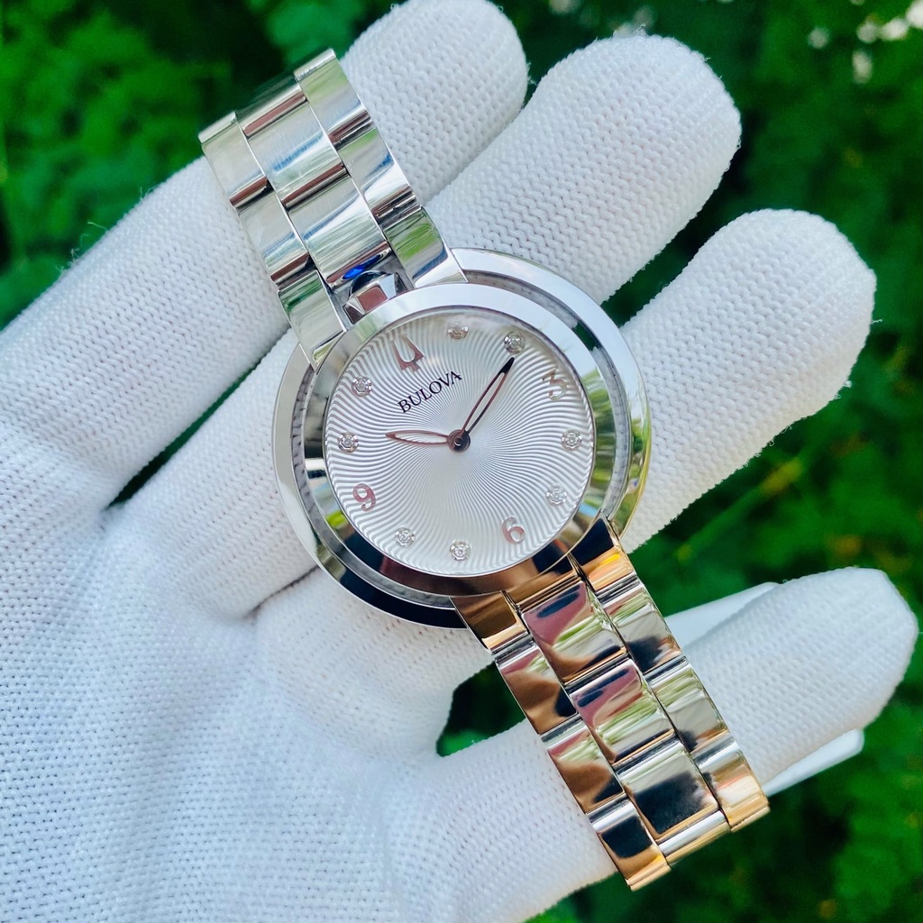 BULOVA 96P184 - NỮ - QUARTZ (PIN) - MẶT SỐ 35MM - KÍNH KHOÁNG