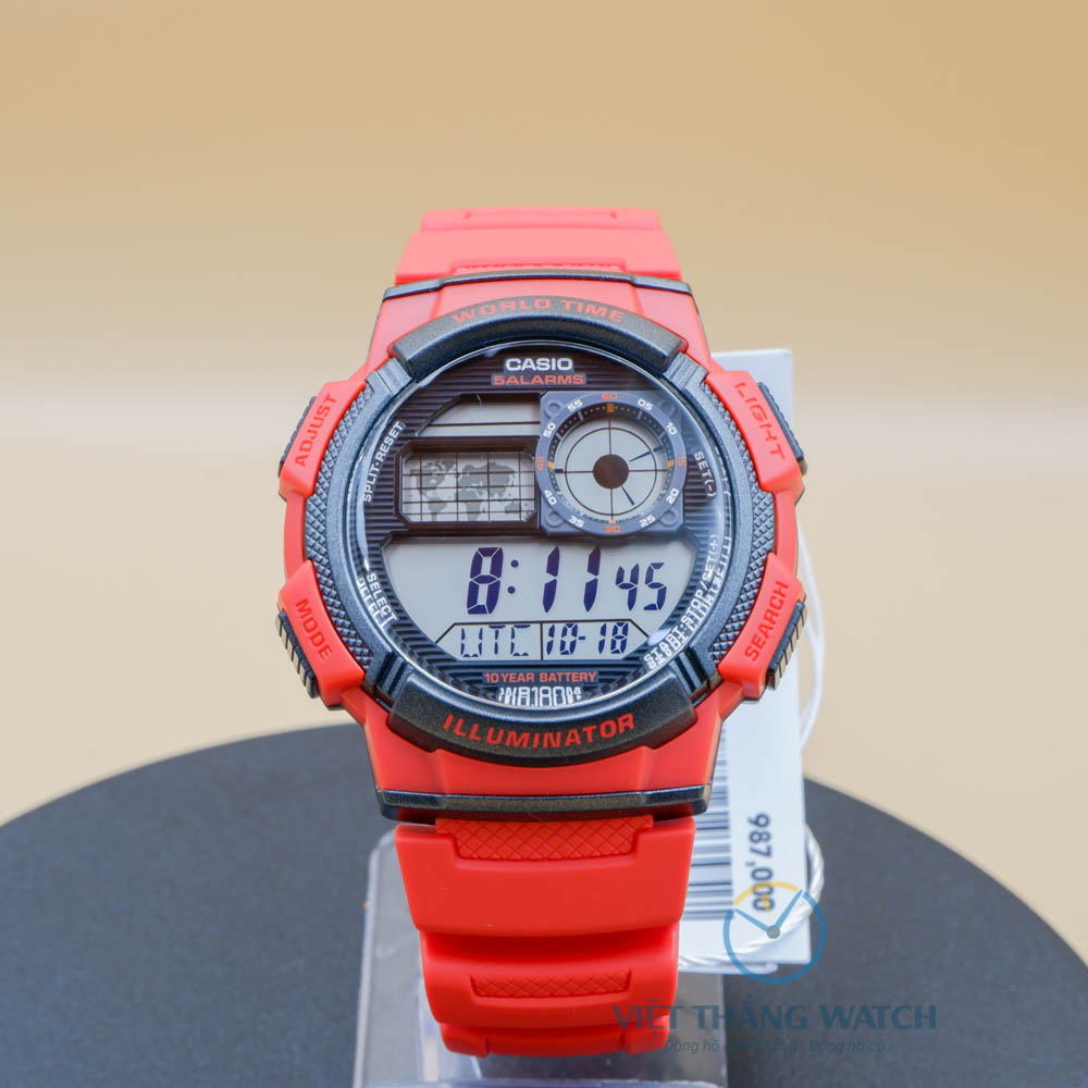 CASIO ĐIỆN TỬ WORLD TIME AE-1000W-4AVDF - NAM - 43.7MM