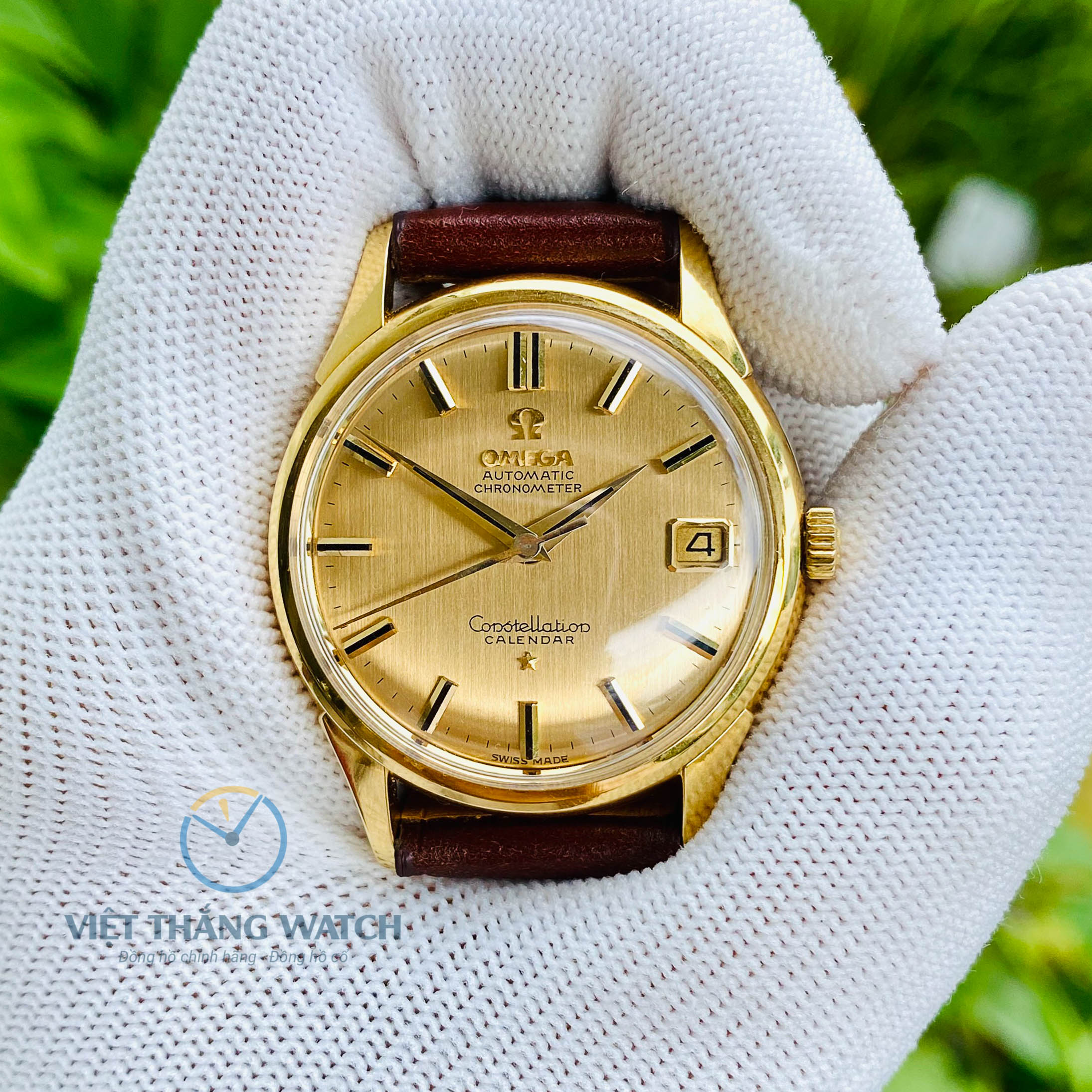 omega constellation 18k