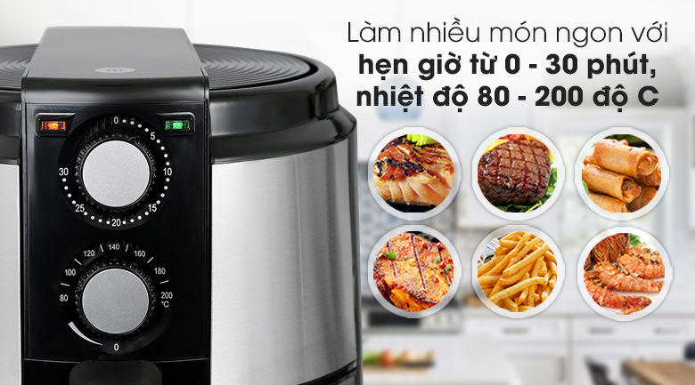 Nồi chiên không dầu Mishio MK-220 5 lít