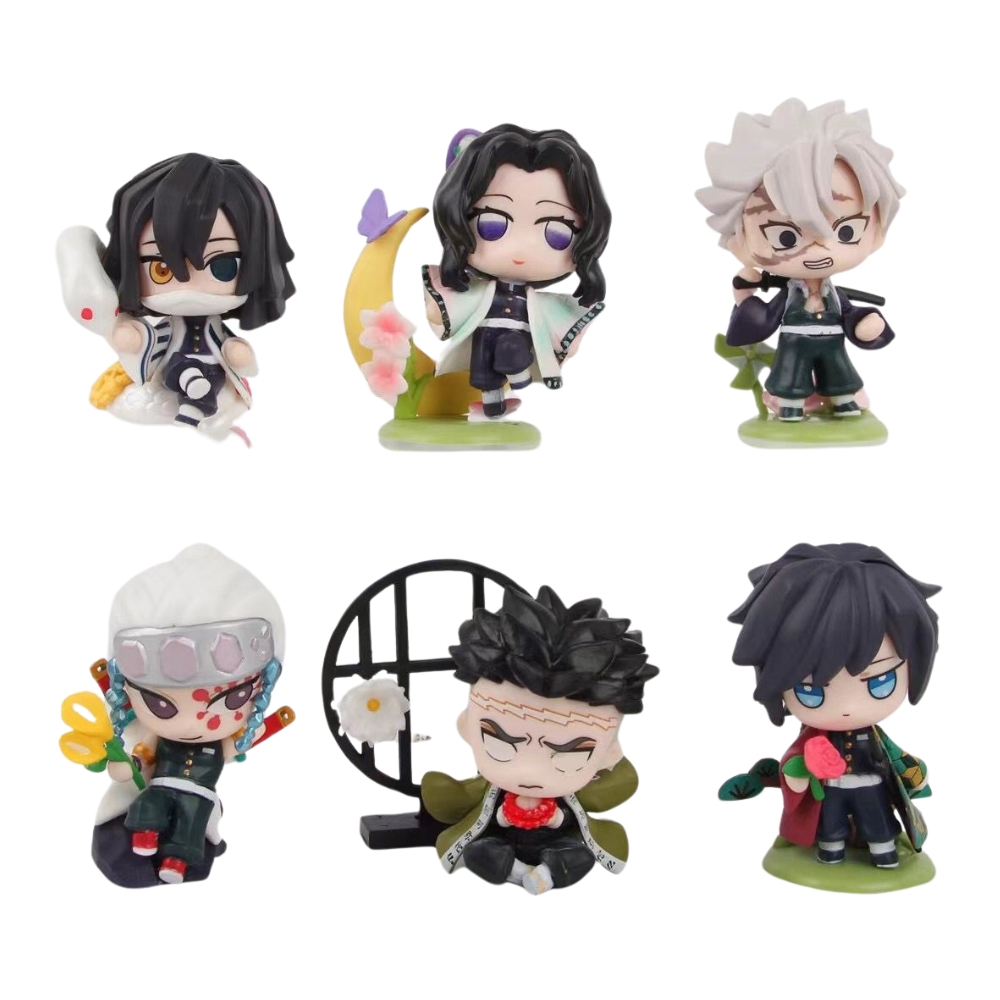 Mô hình Thanh Gươm Diệt Quỷ bộ 6 lưỡi quỷ - Cao 7-9cm - nặng 300gram  - Kimetsu No Yaiba - No Box - K2-T1-S5