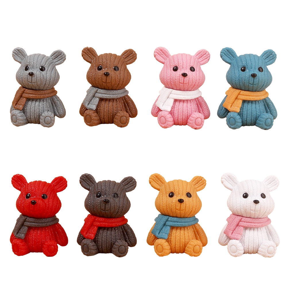 Mô hình bộ 8 gấu - cao 5cm - Nặng 300gram - Bọc Túi - No Box - K22-T3-S9