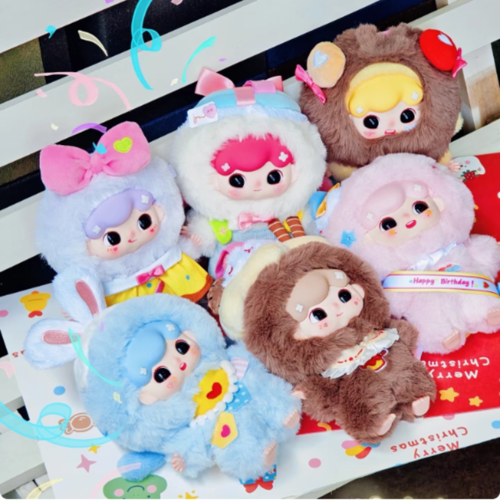 Hãng babythree Billie tiệc trà ngọt ngào blind box set 6 ngẫu nhiên - cao ~ 16cm - Nặng 500gram - Túi Mù - Hộp Màu