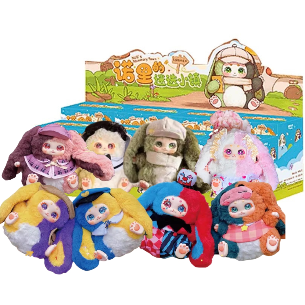 Hàng Chính Hãng - Blinbox babythree thỏ thị trấn noli blind box set 8 ngẫu nhiên - cao ~ 16cm - Nặng 500gram - Túi Mù - Hộp Màu