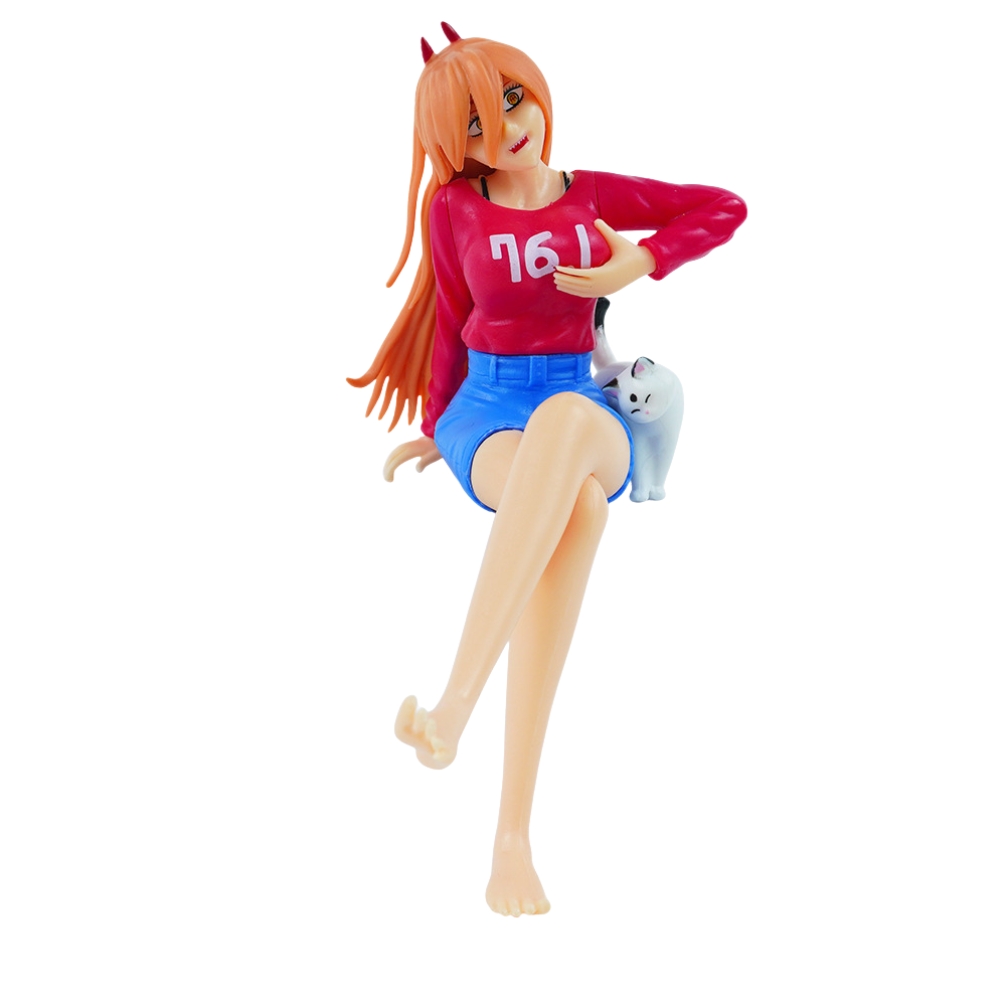 Mô Hình Chainsaw Man Power + mèo đi kèm siêu đẹp - cao 18cm nặng 120g - Figure Chainsaw Man - Có hộp màu - K60-T3-S1