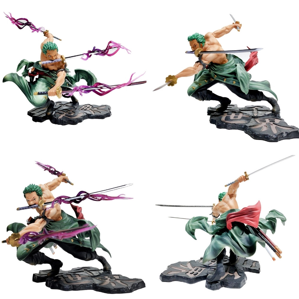 Mô hình One Piece Zoro Tam Kiếm Demon Slash Chính Hãng Giá Rẻ 17cm