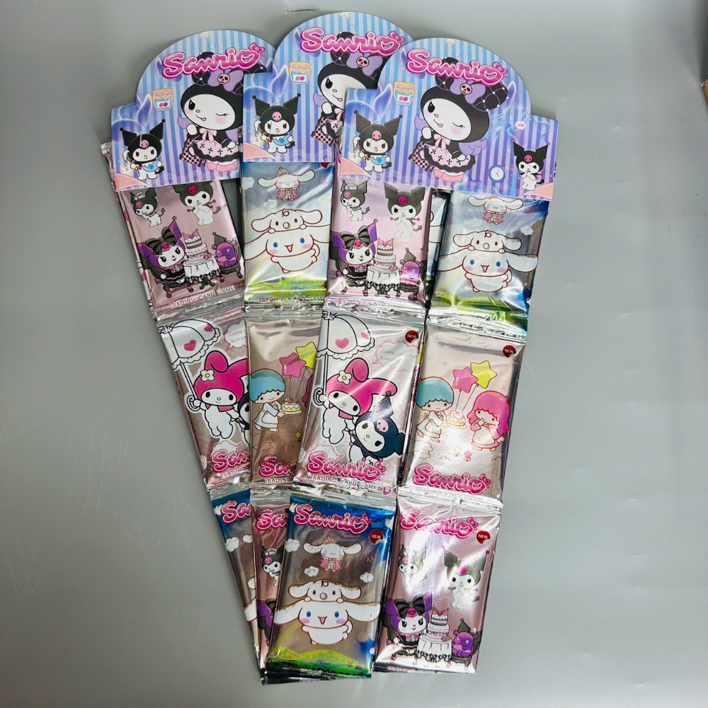 Dây pack thẻ kuromi bản B - 1 túi có 3 dây - 1 dây có 12 pack - 1 pack có 5 thẻ -  K31-T2-S1