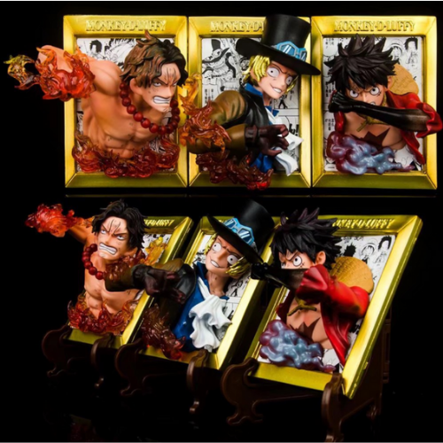 POSTER 3D 40×30 ACE – LUFFY – SABO