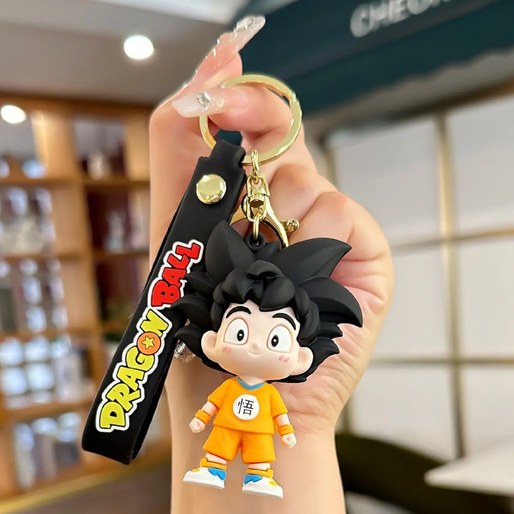 Móc Khóa SonGoKu baby - Dây móc dài : 9.5cm - Mô Hình Cao : 7.6cm - Nặng : 50gram - No Box : bọc túi OPP K78-T4-S6