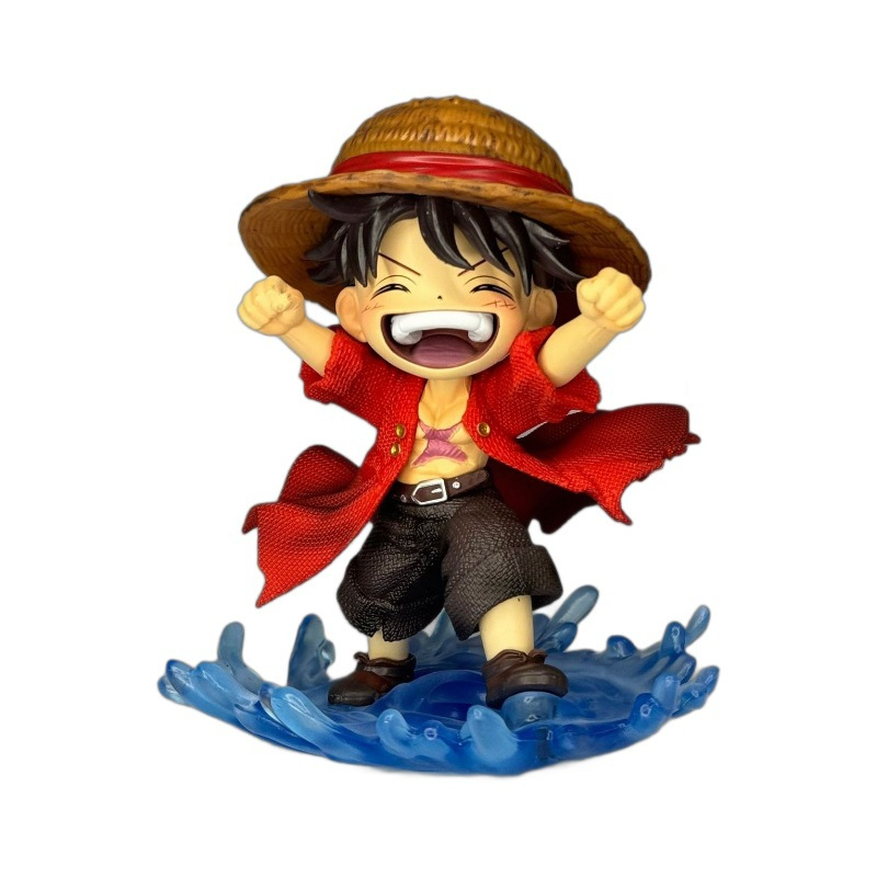 Mô hình OnePiece Luffy Kid dáng đứng cười - Cao 15cm - nặng 400gram - Figure One Piece - No box - K18-T1-S7