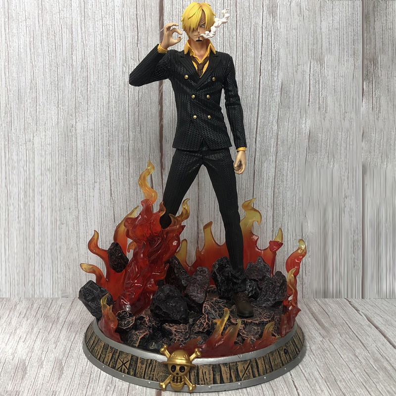 Với mô hình One Piece Sanji dáng đứng, áo đen và cao 36cm có base đẹp mắt, bạn sẽ thật sự bị sốc trước chi tiết đến từng milimet của sản phẩm này. Chất liệu bền bỉ và công nghệ sơn tinh xảo giúp giữ cho sản phẩm luôn mới và hoàn hảo như lúc mới mua.