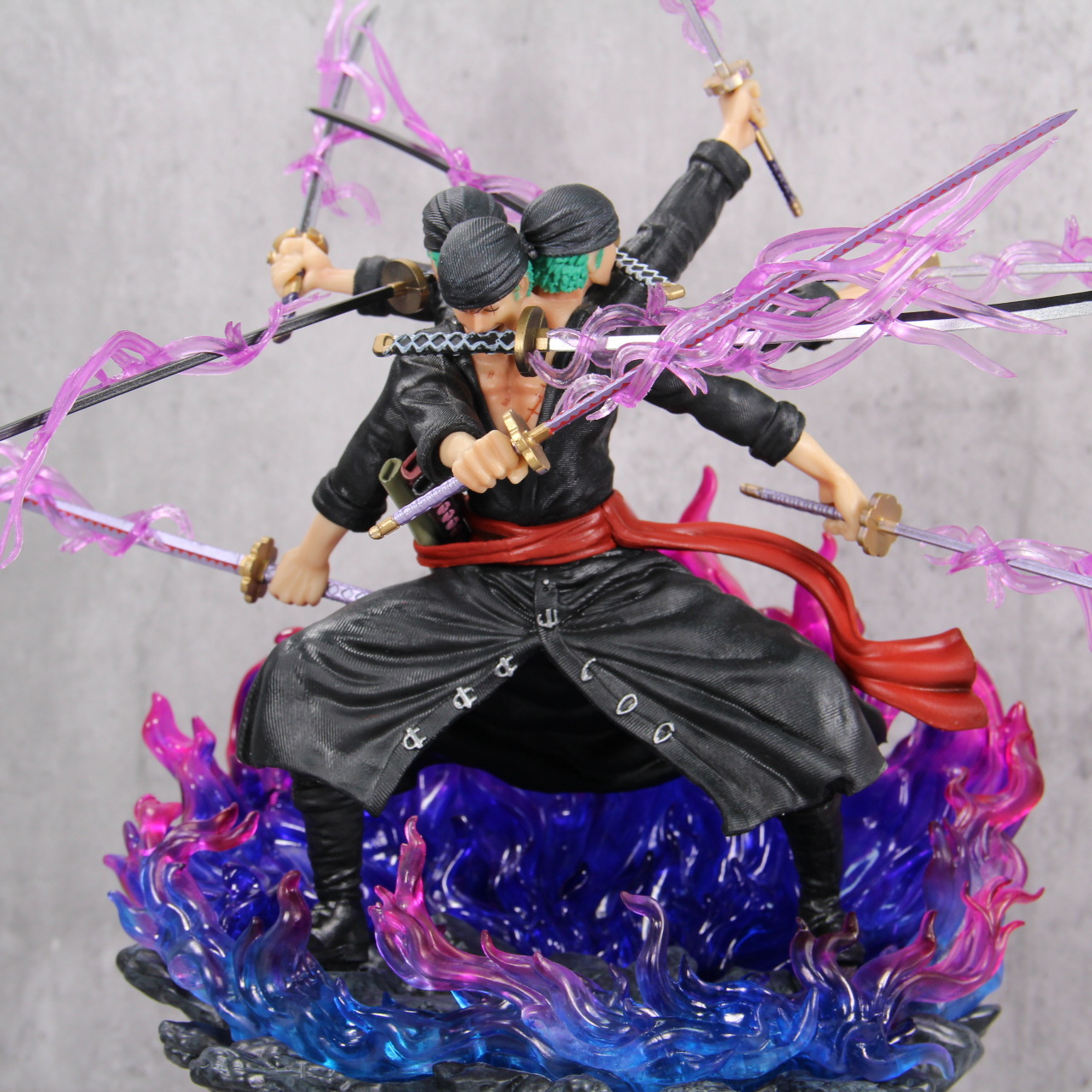 Hàng loại 2  Mô Hình OnePiece Zoro Asura 3 đầu 6 tay siêu ngầu  Cao 38cm   Figure OnePiece  Hộp màu