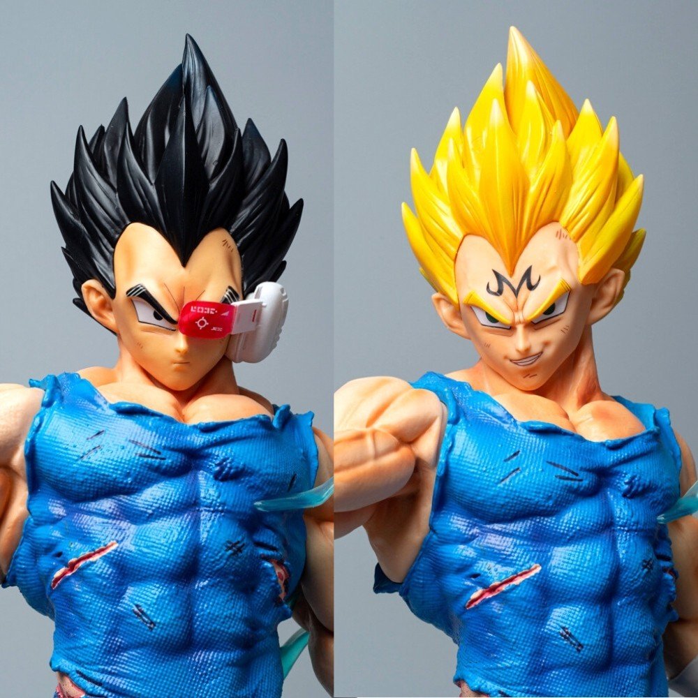 Mô Hình DragonBall Vegeta siêu chất 3 đầu thay thế  có led trên đầu  cao  47cm  Figure DragonBall  Hộp carton  Mô hình trang trí Thương hiệu OEM   NoiThatRubycom