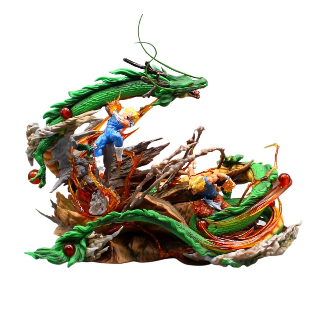 Hàng Loại 2 - Mô Hình DragonBall Goku đại chiến Vegeta siêu đẹp . Cao 30cm - nặng 2kg - rộng 33cm + box bìa - Figure DragonBall - Có Hộp màu N1-K53-T5-S3