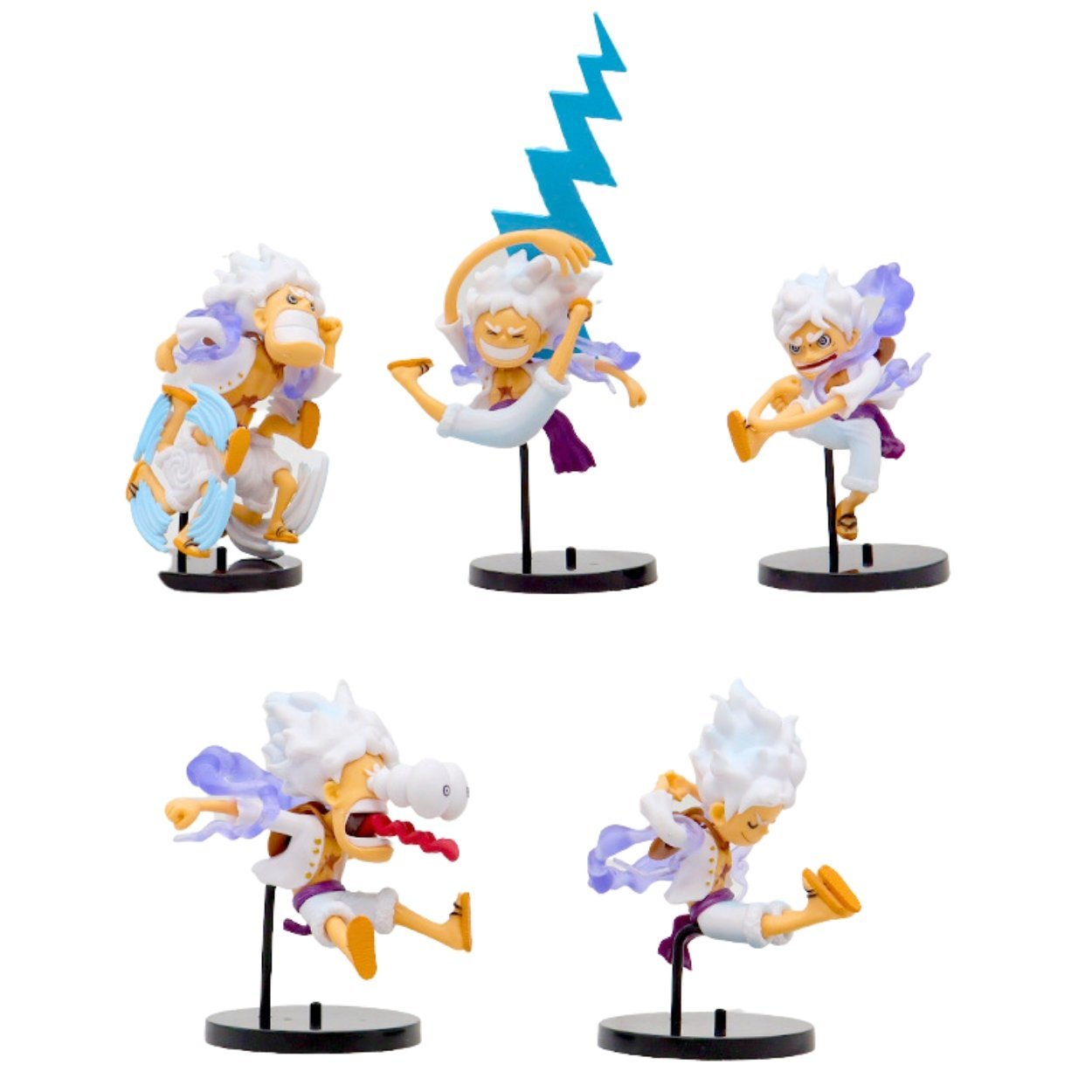 Mô Hình OnePiece 6 trạng thái Luffy gear 5 Chibi WCF hàng cao cấp - Cao 10cm - nặng 250Gram , Figure OnePiece - no box - K27-T2-S4