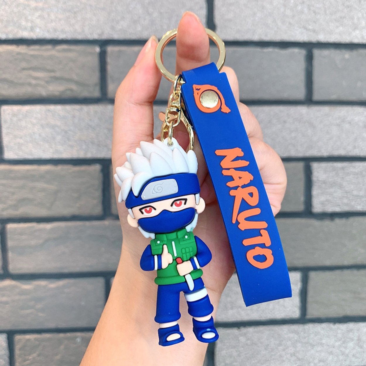 Móc Khóa Kakashi - Dây móc dài : 10cm - Mô Hình Cao : 7cm - Nặng : 50gram - No Box : bọc túi OPP K78-T4-S8
