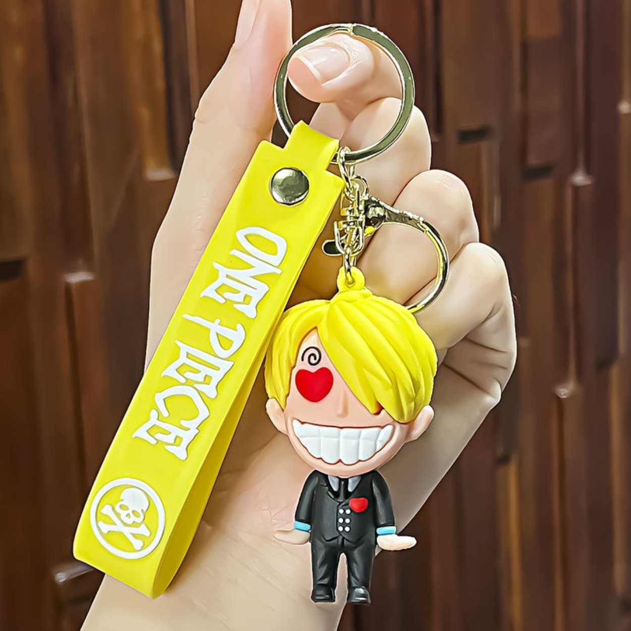 Móc Khóa Sanji - Dây móc dài : 11cm - Mô Hình Cao : 7.5cm - Nặng : 50gram - No Box : bọc túi OPP - K79-T1-S10