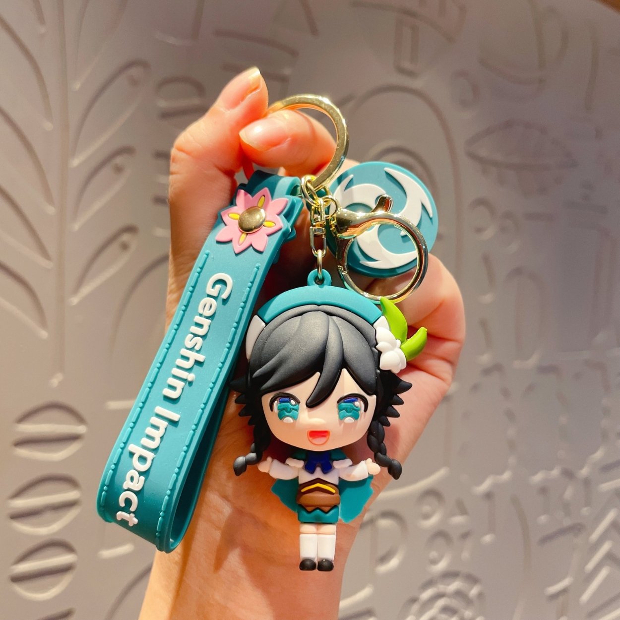 Móc Khóa Genshin Impact Venti - Dây móc dài : 10cm - Mô Hình Cao : 7cm - Nặng : 50gram - No Box : bọc túi OPP - K75-T3-S3