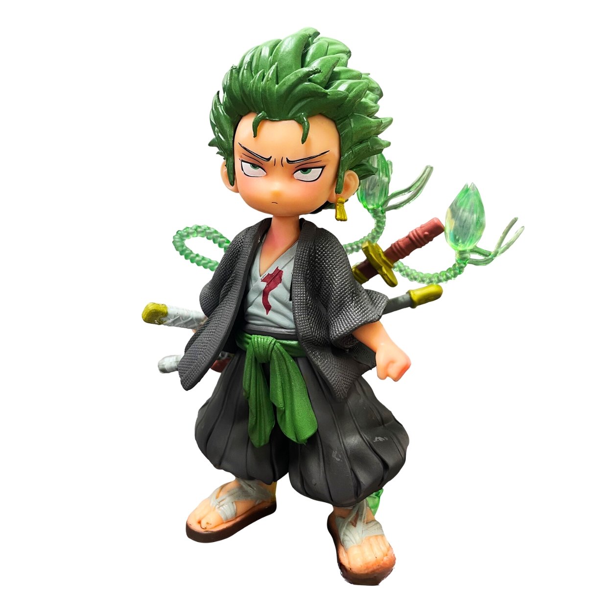 Mô Hình OnePiece Zoro AI chibi - cao 15cm - nặng 300gram - No box - Figure One Piece K18-T2-S10