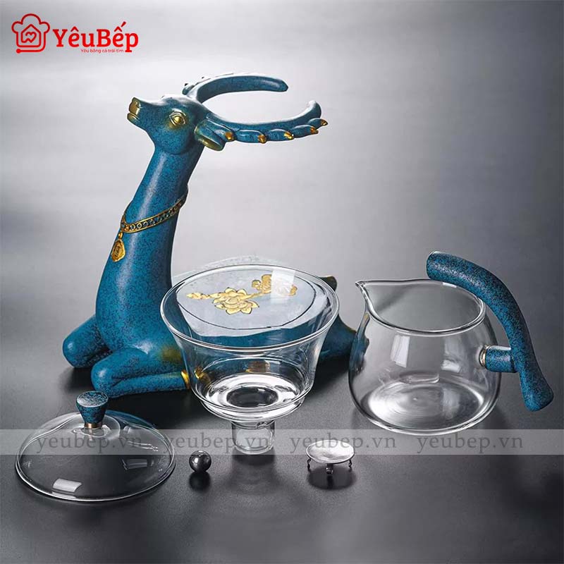 Ấm Trà Thuỷ Tinh Hình Con Hươu, Thiết Kế Hiện Đại