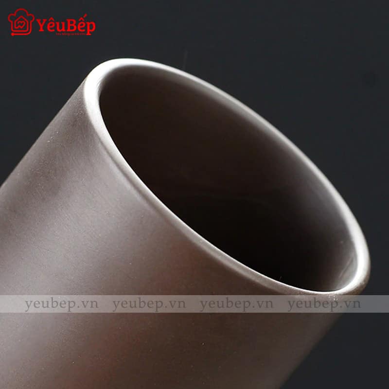 Bộ Ấm Trà Bằng Đất Sét Có Cặp Chống Sốc Cao Cấp