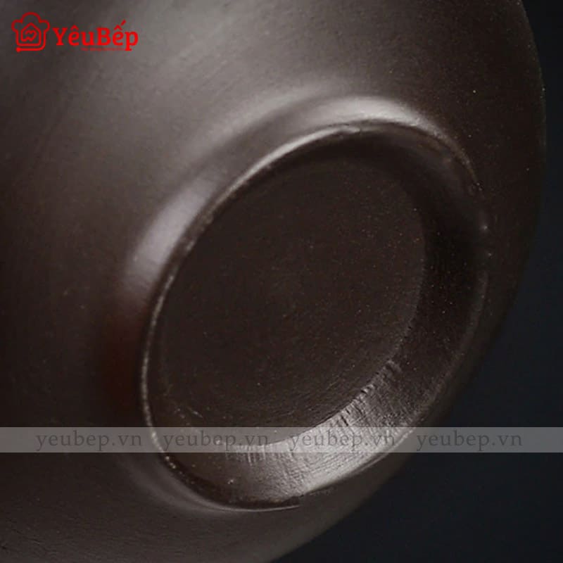 Bộ Ấm Trà Bằng Đất Sét Có Cặp Chống Sốc Cao Cấp