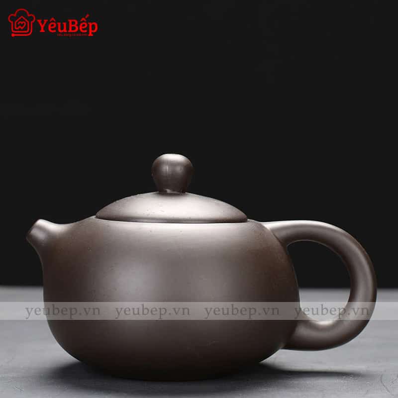 Bộ Ấm Trà Bằng Đất Sét Có Cặp Chống Sốc Cao Cấp